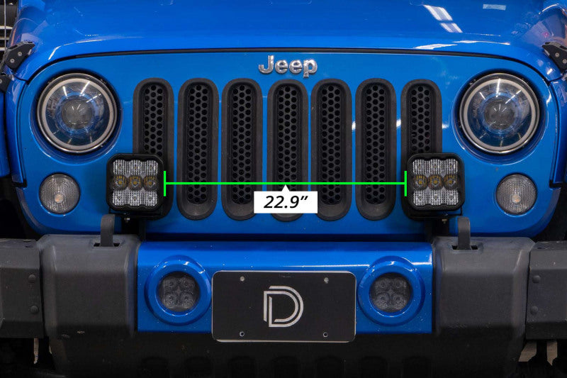 Diode Dynamics Jeep JK SS5 CrossLink Bumper Lightbar Kit Sport Combo - DD7274