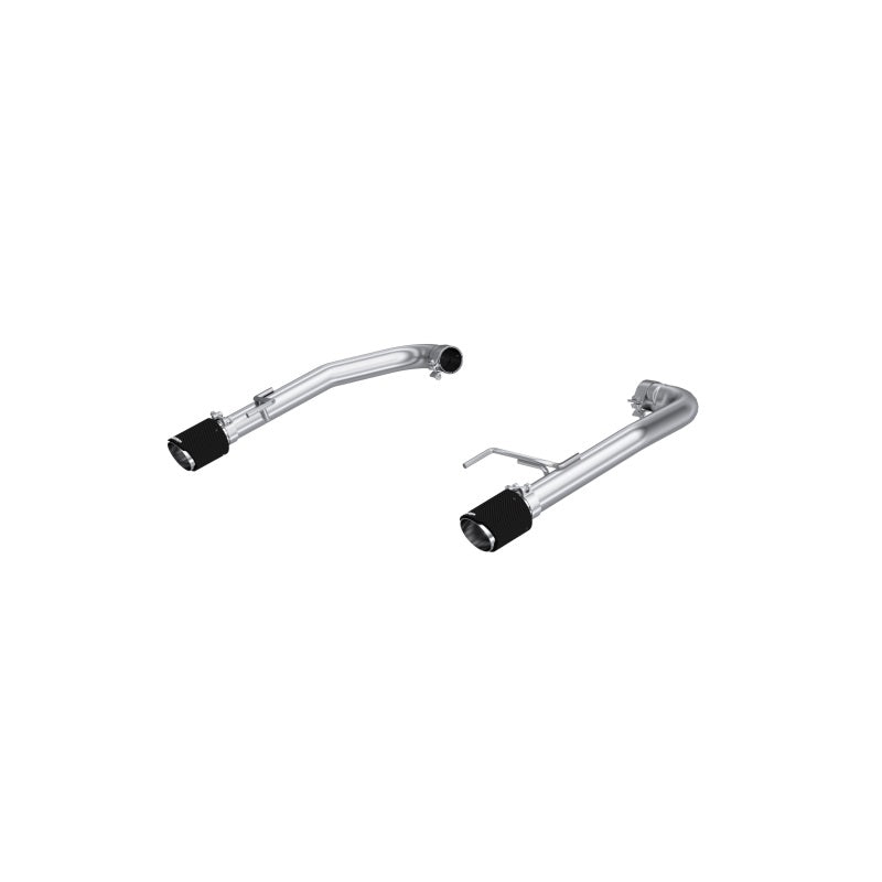 MBRP 15-17 Ford Mustang GT 5.0L T304 Stainless Steel 2.5in Axle-Back with Carbon Fiber Tips - S72763CF