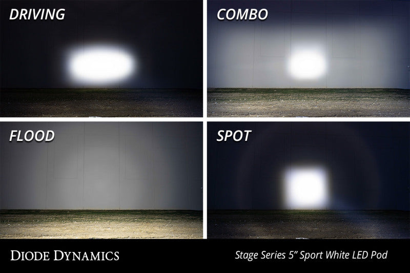 Diode Dynamics SS5 LED Pod Pro - Yellow Spot (Pair) - DD6777P