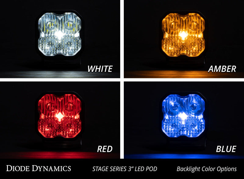 Diode Dynamics SS3 LED Pod Sport - White Spot Standard (Pair) - DD6123P