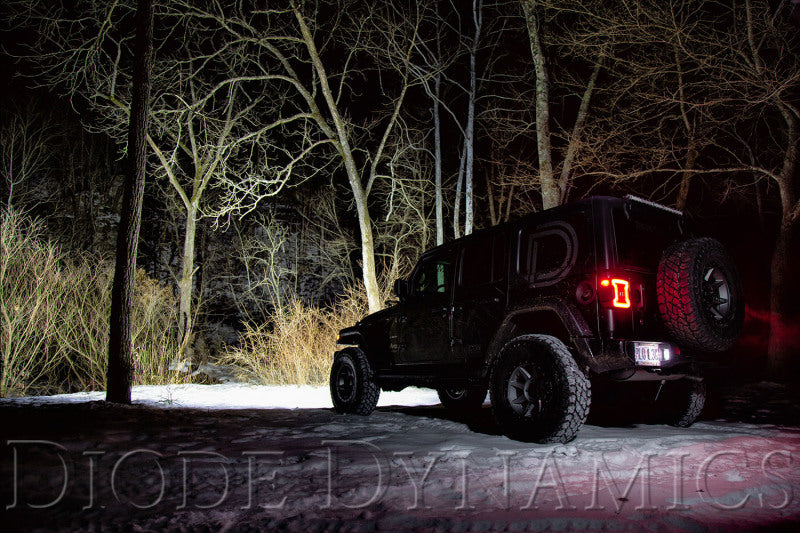 Diode Dynamics 18-21 Jeep JL Wrangler/Gladiator SS30 Bumper Bracket Kit - White Combo (Single) - DD6079