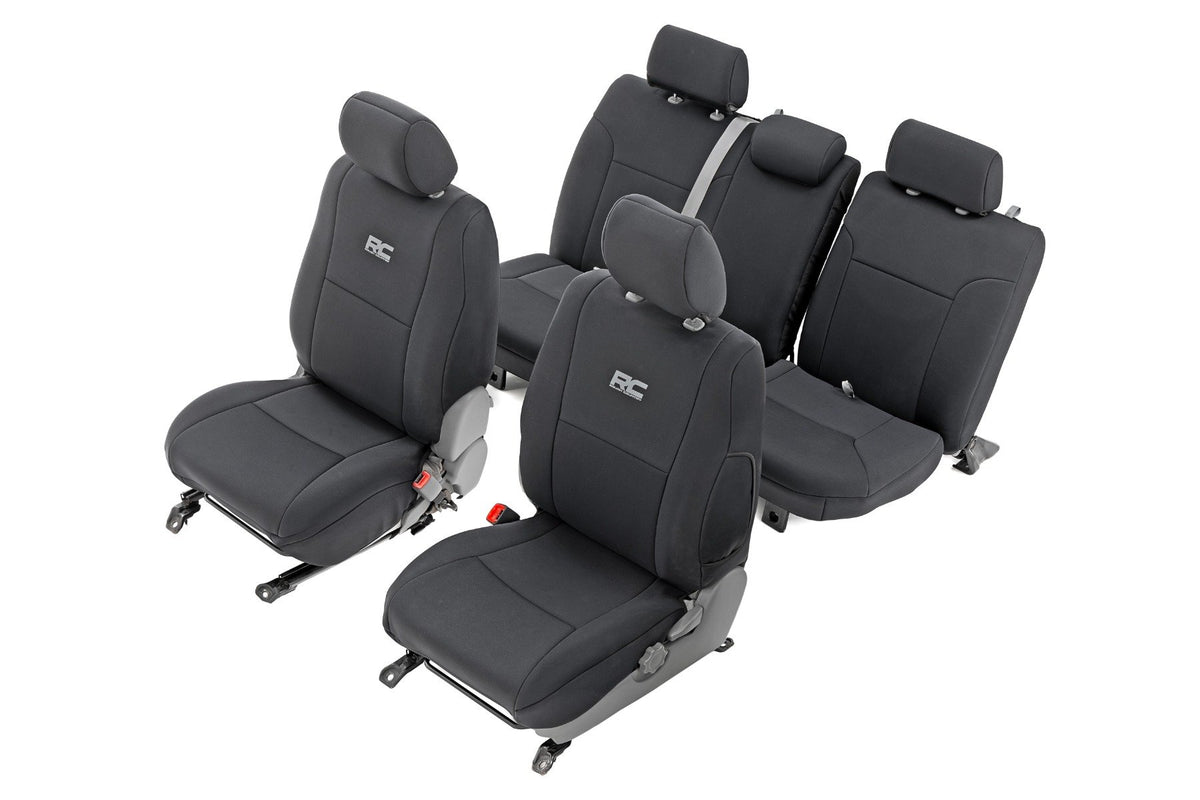 Seat Covers | FR &amp; RR | Crew Cab | Toyota Tacoma 2WD/4WD (2005-2015)