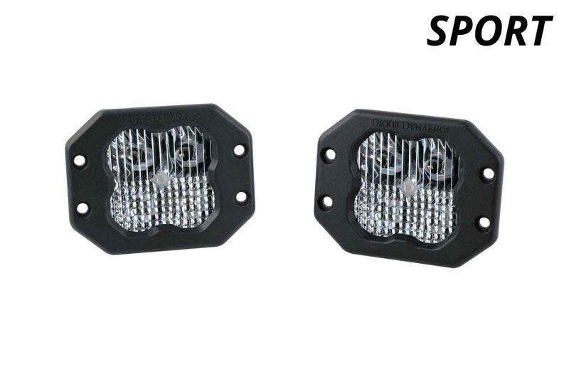 Diode Dynamics SS3 Sport ABL - White SAE Fog Flush (Pair) - DD6914P