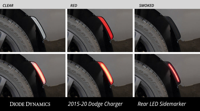 Diode Dynamics 15-21 Dodge Charge LED Sidemarkers - Clear (set) - DD5110