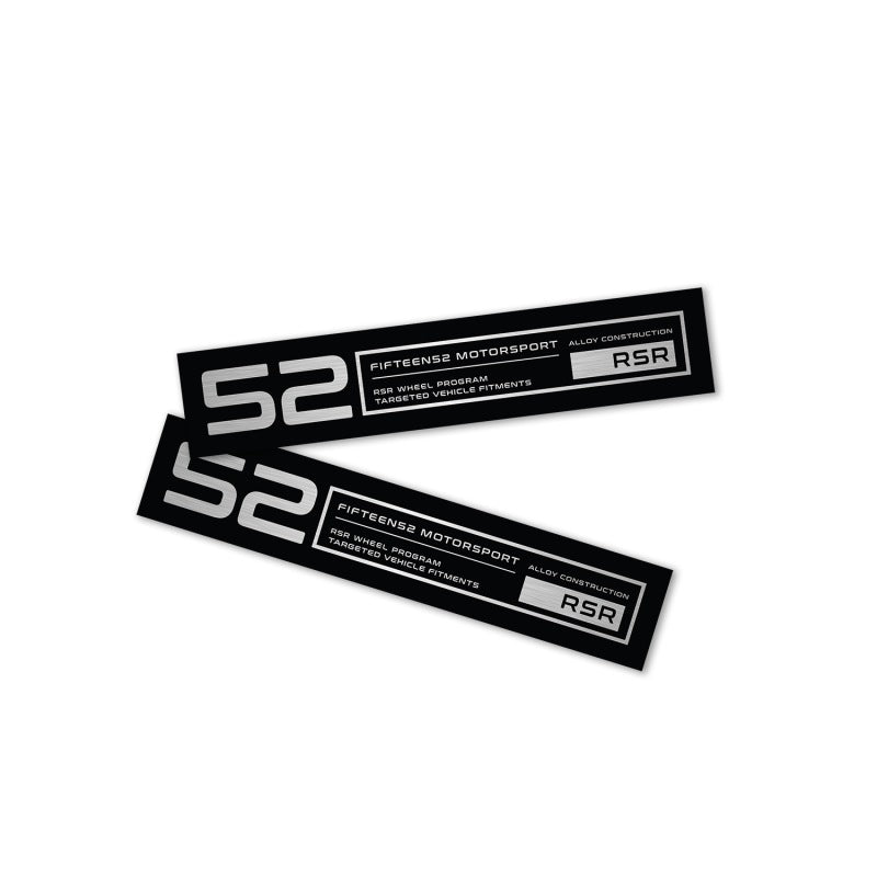 fifteen52 Holeshot RSR Wheel Lip Decal Set of Four - Black - 52-RSR-LIPDECAL-BLACK-SET