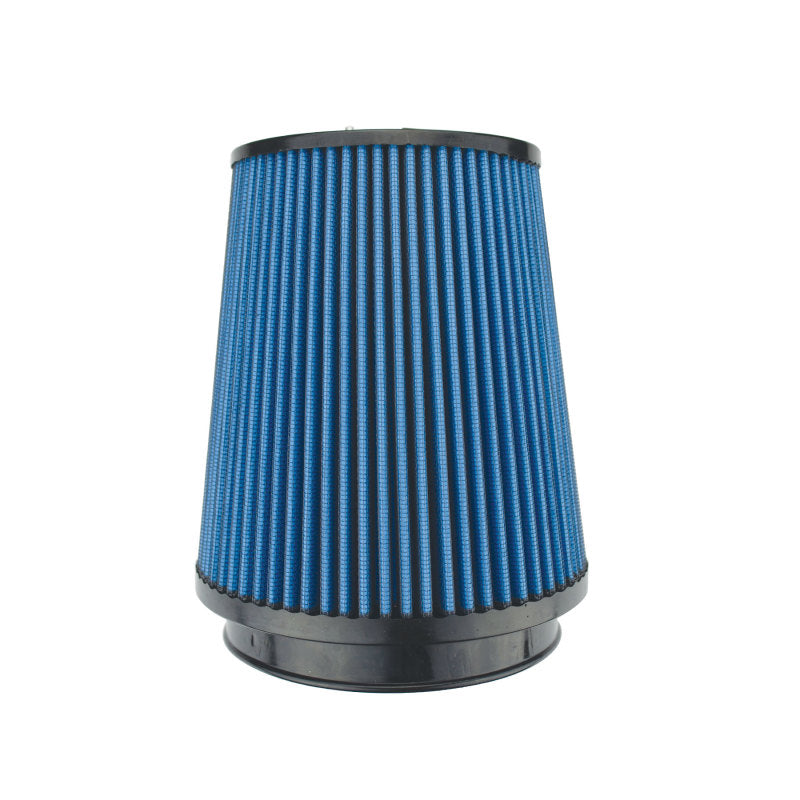 Injen NanoWeb Dry Air Filter 5.00in Inlet w/ShurLok 6.50in Base/ 5.00in Top w/ Barb Fitting - X-1099-BB