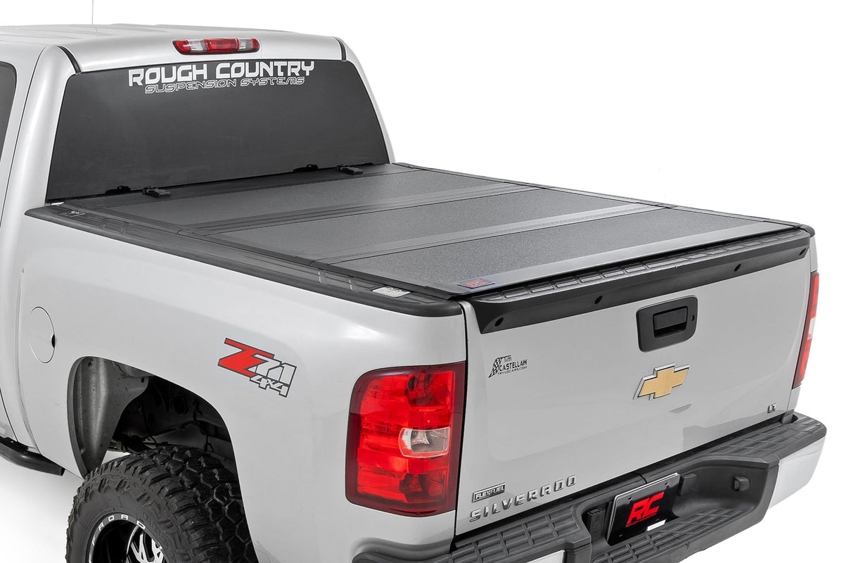 Hard Tri-Fold Flip Up Bed Cover | 5&#39;9&quot; Bed | Chevy/GMC 1500 (07-13)