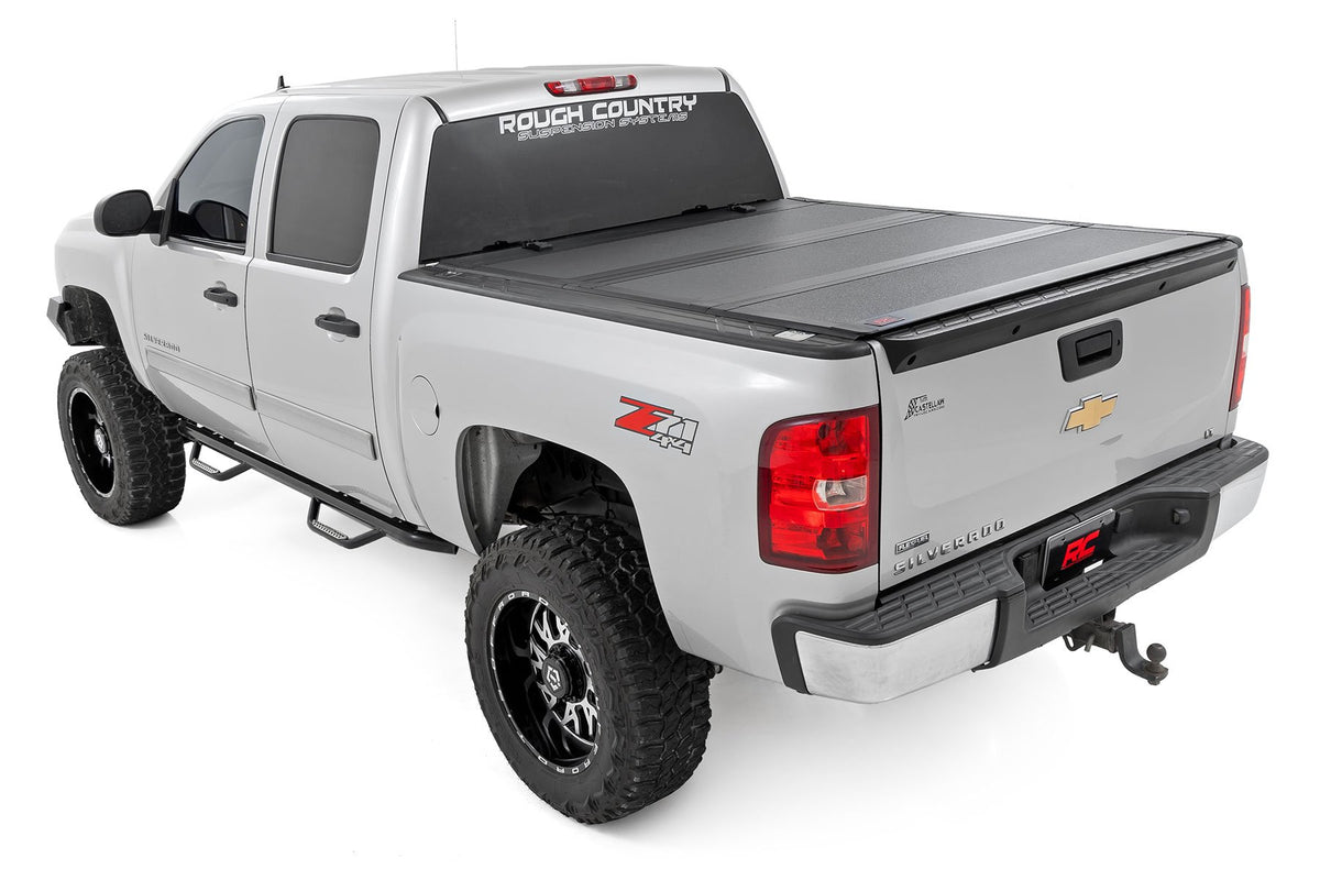 Hard Tri-Fold Flip Up Bed Cover | 5&#39;9&quot; Bed | Chevy/GMC 1500 (07-13)