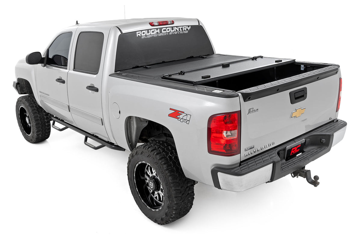 Hard Tri-Fold Flip Up Bed Cover | 5&#39;9&quot; Bed | Chevy/GMC 1500 (07-13)