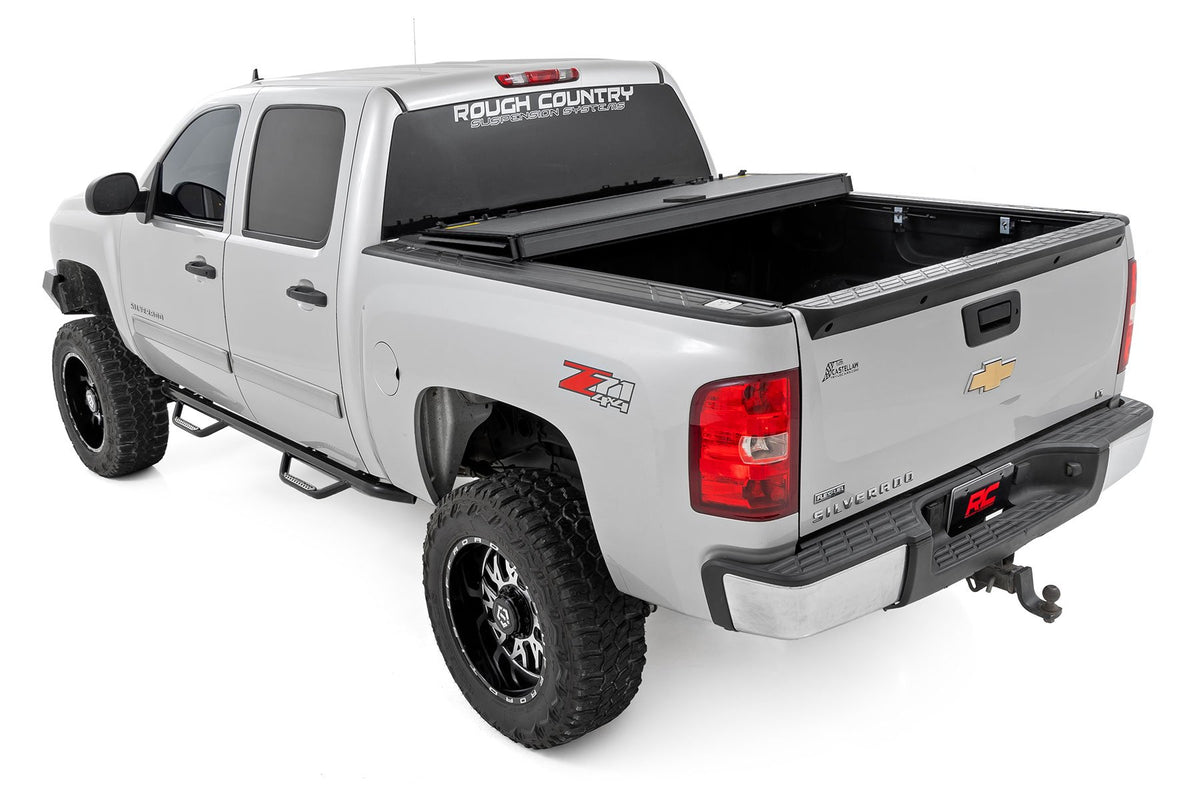 Hard Tri-Fold Flip Up Bed Cover | 5&#39;9&quot; Bed | Chevy/GMC 1500 (07-13)