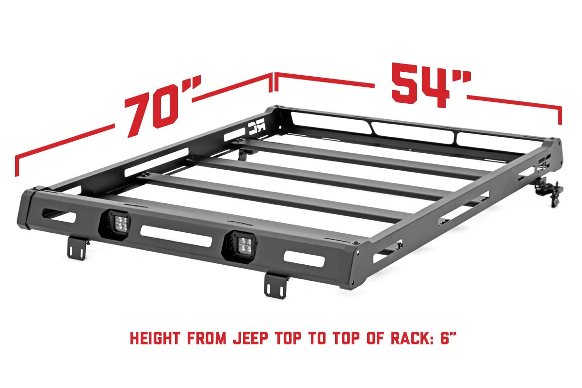 Roof Rack | Black Series Lights | Jeep Wrangler JK/Wrangler Unlimited  (07-18)