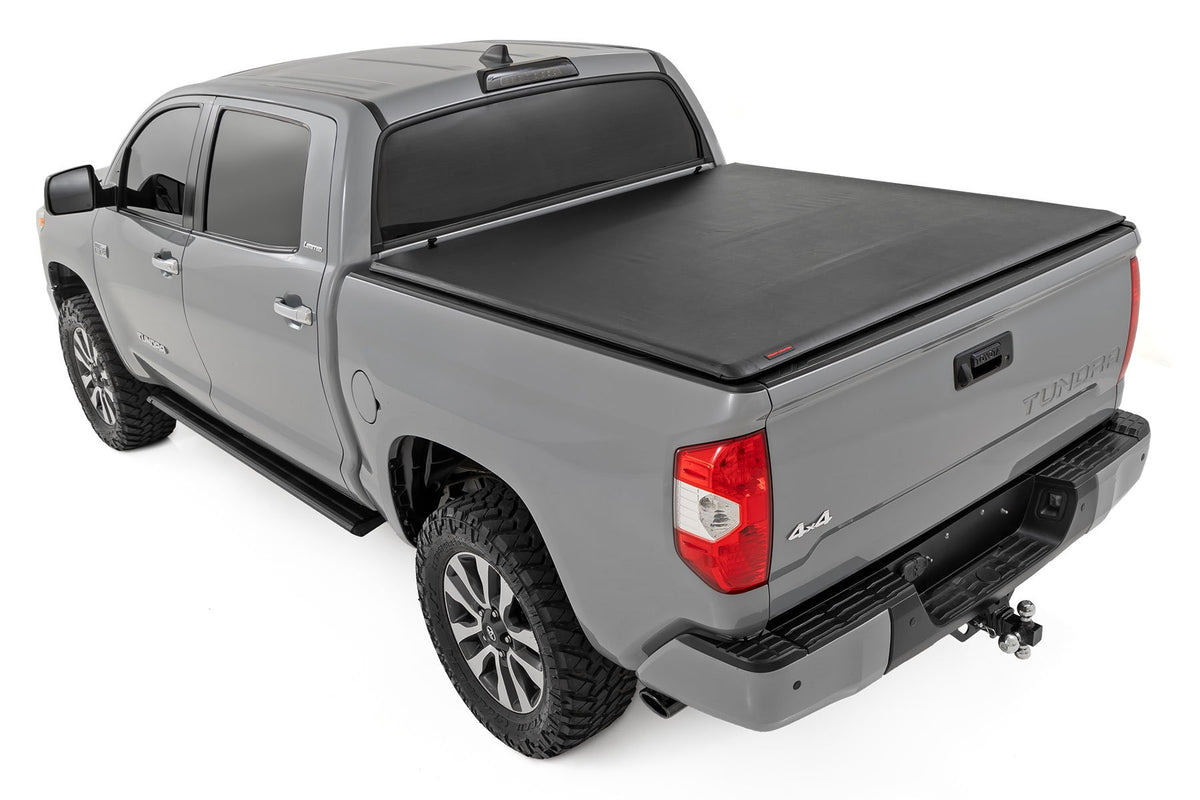 Soft Roll Up Bed Cover | 5&#39;7&quot; Bed | Toyota Tundra 2WD/4WD (2007-2021)