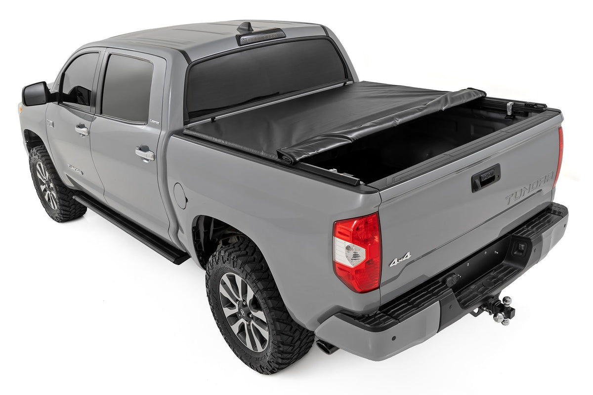 Soft Roll Up Bed Cover | 5&#39;7&quot; Bed | Toyota Tundra 2WD/4WD (2007-2021)