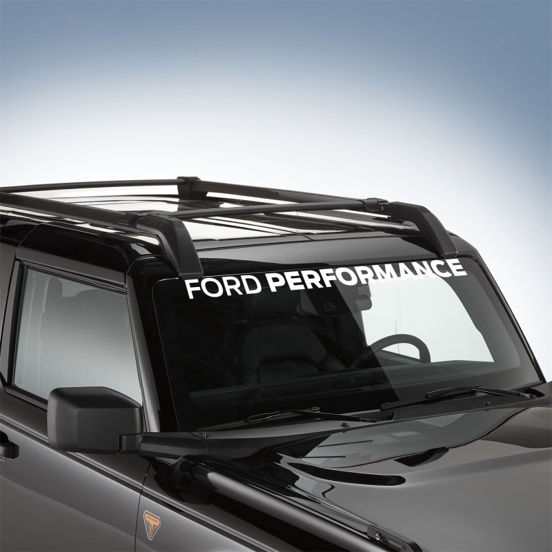 Clearance - Ford Racing Ford Performance Bronco Windshield Banner - White - M-1820-BRW