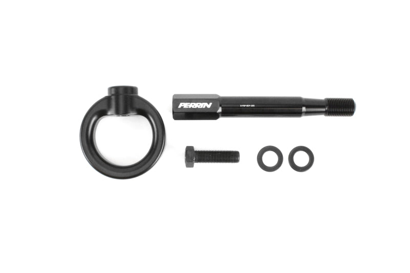 Perrin 15-19 Subaru WRX/STI Tow Hook Kit (Rear) - Black - PSP-BDY-252BK