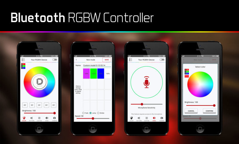 Diode Dynamics - Bluetooth RGBW M8 Controller 1ch - DD3066