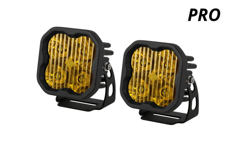 Diode Dynamics SS3 LED Pod Pro - Yellow Driving Standard (Pair) - DD6132P