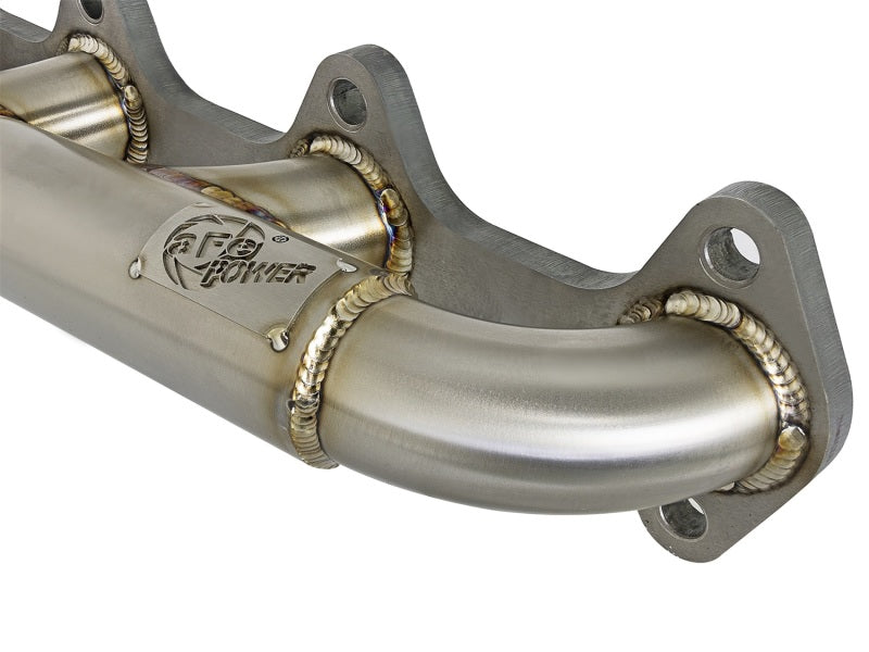 aFe Twisted Steel Header Turbo Manifold (T4) 98.5-02 Dodge Diesel Trucks L6 5.9L (td)