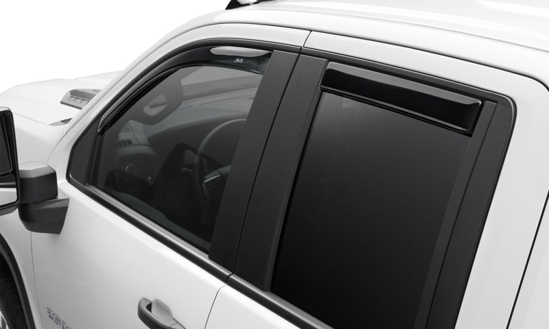 AVS 22-23 Toyota Tundra CC/CrewMax In-Channel Ventvisor Front &amp; Rear Window Deflectors 4pc - Smoke