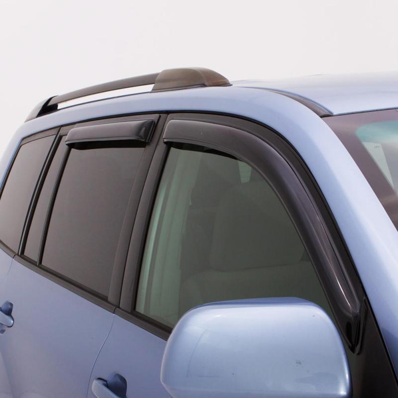 AVS 02-08 Dodge RAM 1500 Quad Cab Ventvisor Outside Mount Window Deflectors 4pc - Smoke