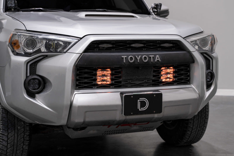 Diode Dynamics 14-23 Toyota 4Runner SS5 Stealth Grille LED 2-Pod Kit Sport - White Combo - DD7534