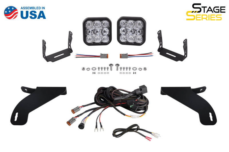 Diode Dynamics 21-22 Ford F-150 SS5 Bumper LED Pod Light Kit Sport - White Driving - DD7328