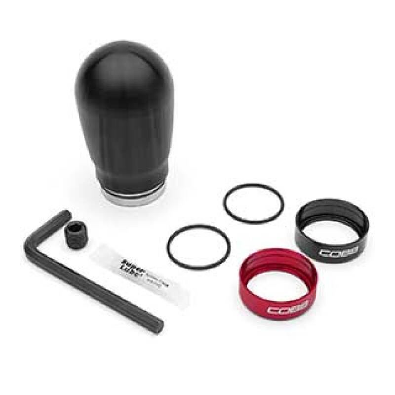 Cobb 12-16 FR-S / 2012+ BRZ / 2017+ GR86 / Focus ST+RS / Fiesta ST Tall Weighted COBB Knob - Black - 291370-BK