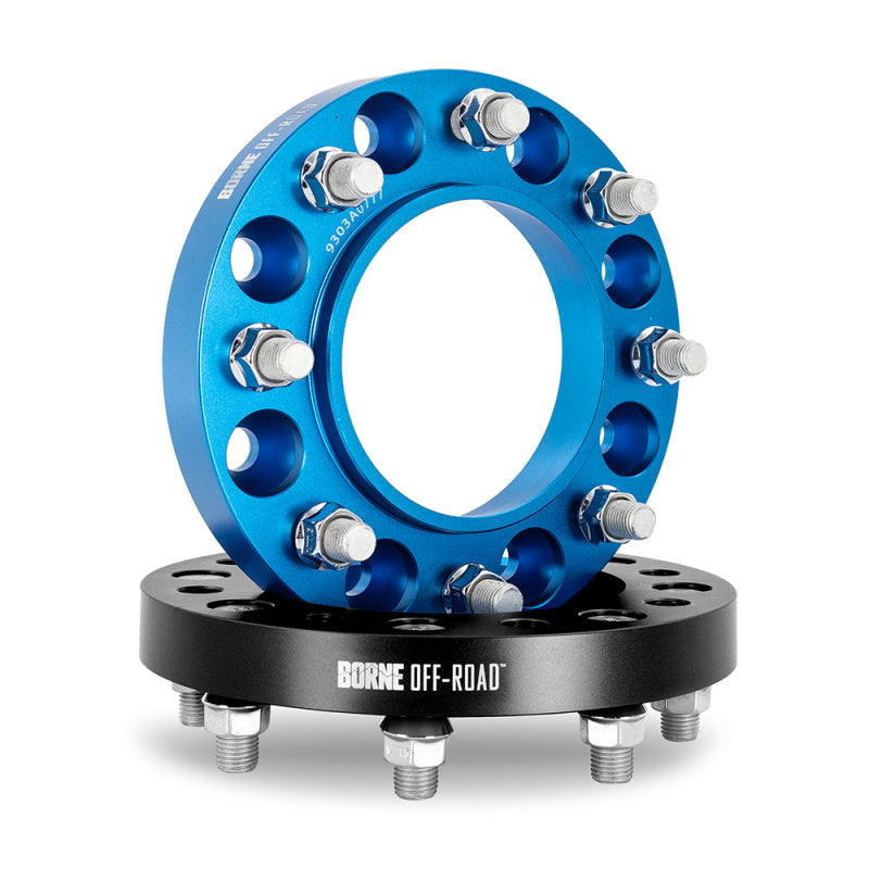 Borne Off-Road Wheel Spacers 8X165.1 121.3 25 M14 Blu