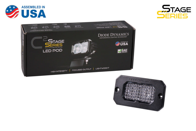 Diode Dynamics Stage Series 2 In LED Pod Pro - White Fog Flush ABL Each - DD6432S