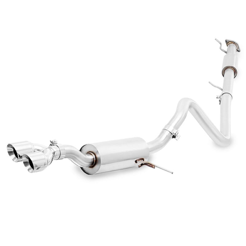 Mishimoto 14-18 Ford Fiesta ST 1.6L 2.5in Stainless Steel Resonated Cat-Back Exhaust w/ Polish Tips - MMEXH-FIST-14RP