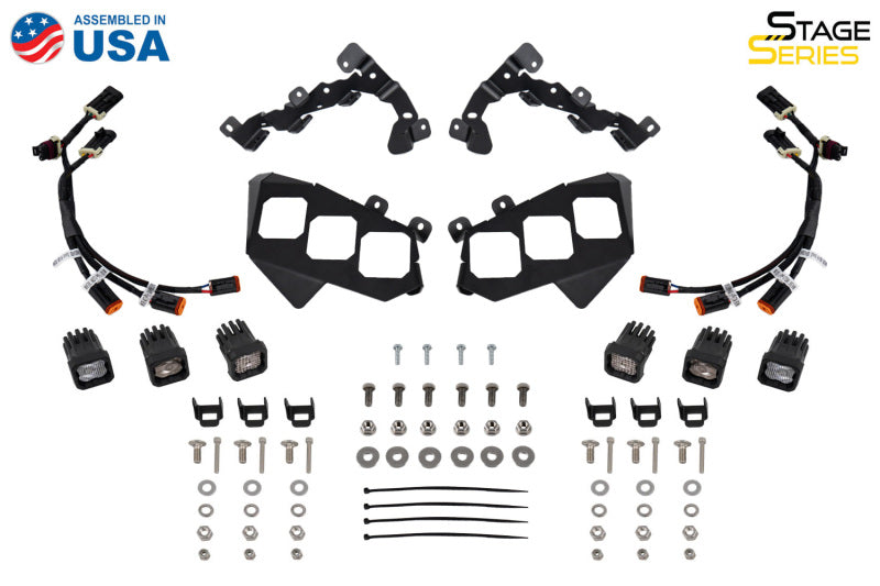 Diode Dynamics 17-24 Can-Am Maverick X3 C1 Headlamp Kit - Sport White ABL (Pair) - DD7887