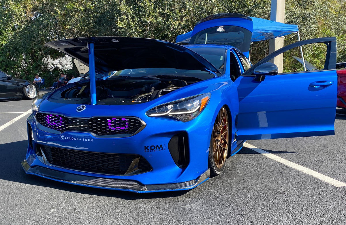 2018-2020+ Kia Stinger 3.3T Generation 4 Interchangeable BIG MOUTH &quot;LIT KIT&quot; | LIT Flares and Controller Only | Velossa Tech Design