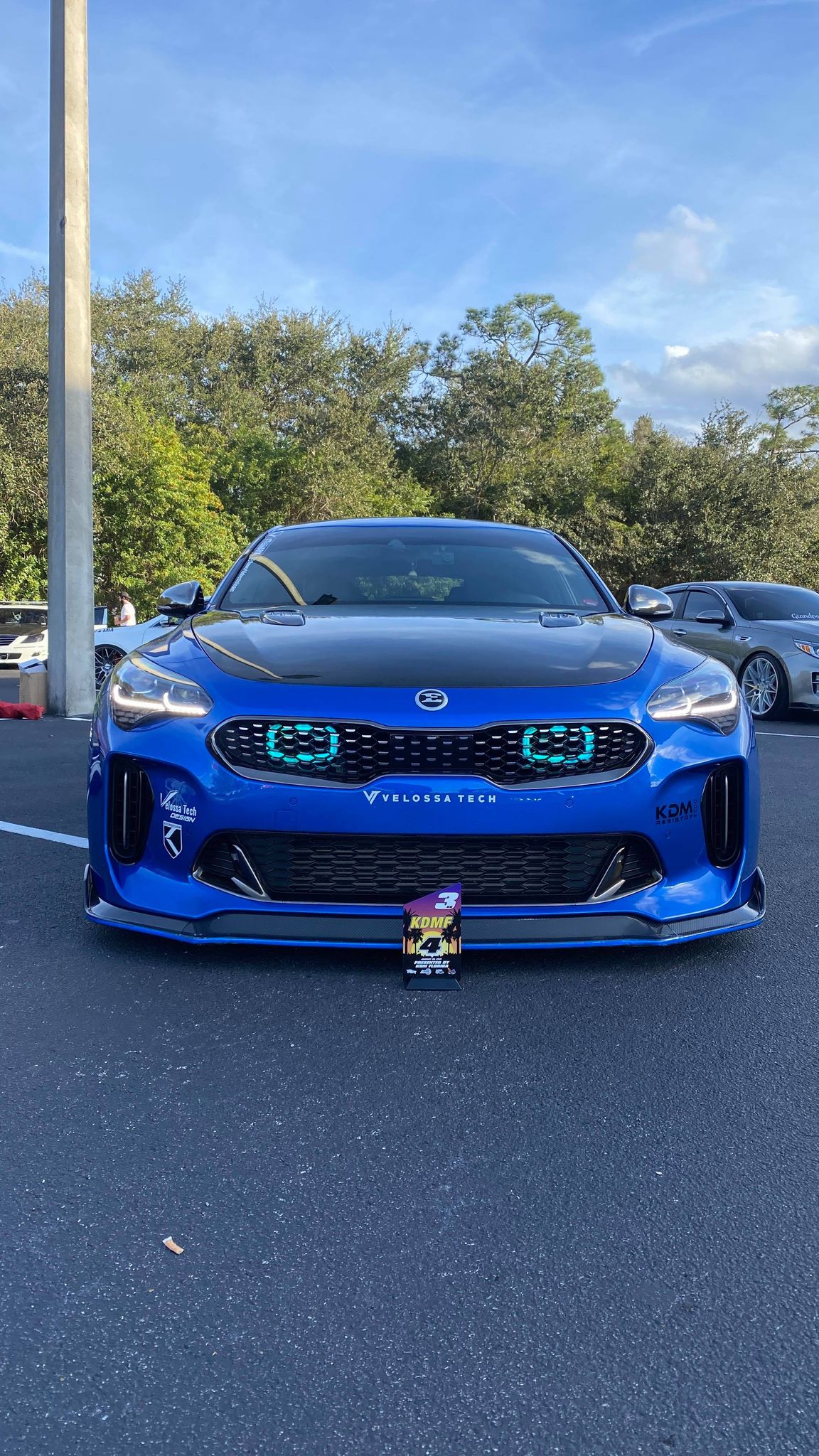 2017-2020+ Kia Stinger 3.3T Dual BIG MOUTH &quot;LIT KIT&quot; Ram Air Intake Snorkels | Velossa Tech Design