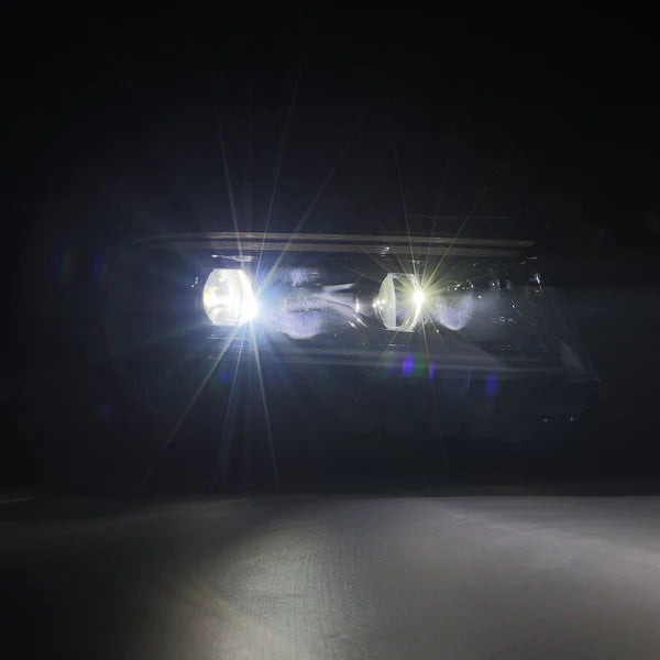 AlphaRex 15-23 Dodge Charger LUXX LED Proj Headlights Alpha-Black w/Actv Light &amp; Seq.Sig / SB DRL