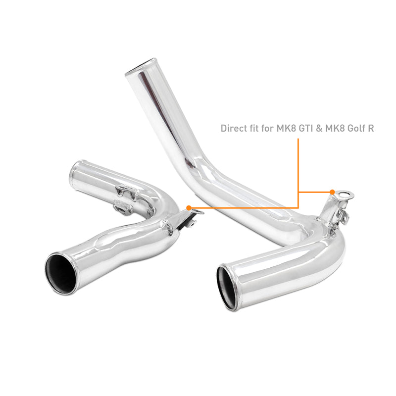 Mishimoto 22+ Volkswagen GTI MK8 (MQB) Intercooler Pipe Kit Polished - MMICP-MK8-22P