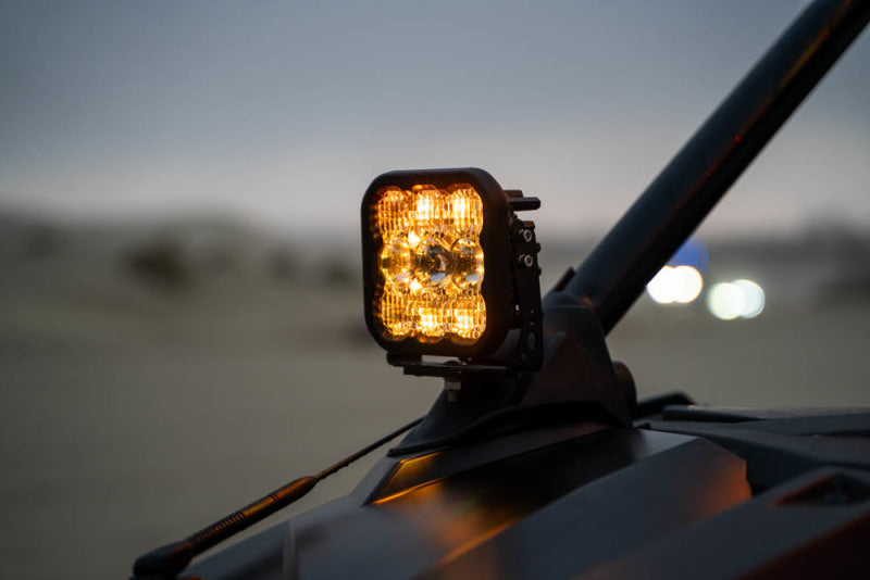 Diode Dynamics 20-Present Polaris RZR A-Pillar LED Pod Kit SS5 Sport - White Combo - DD7639