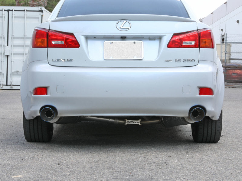 aFe POWER Takeda 06-13 Lexus IS250/IS350 SS Axle-Back Exhaust w/ Blue Flame Tips