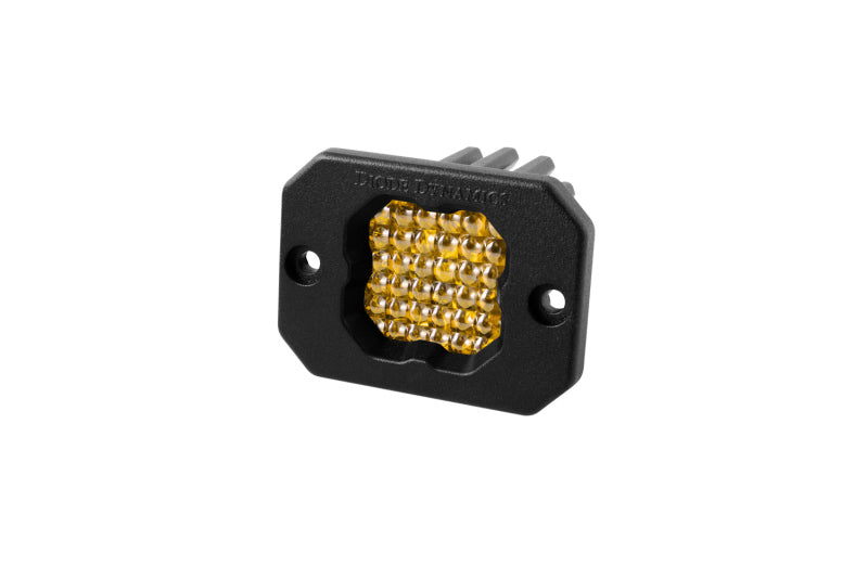 Diode Dynamics Stage Series C1 LED Pod Pro - Yellow Flood Flush ABL Each - DD6478S