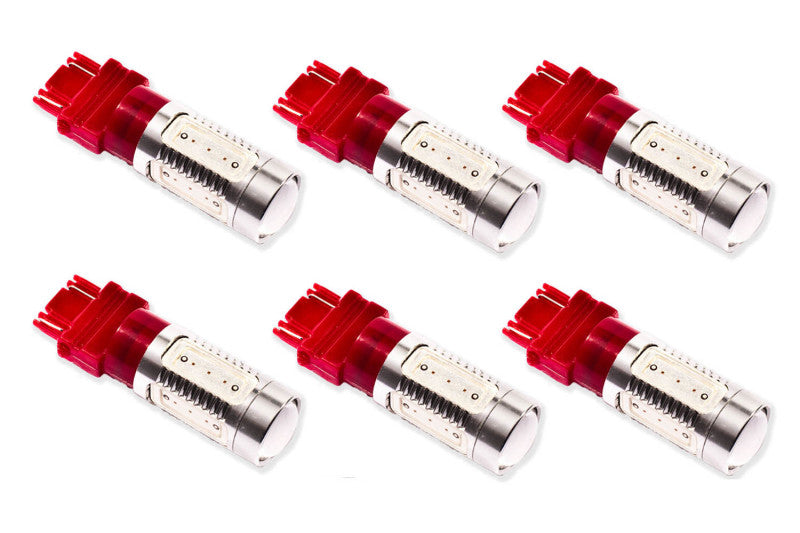 Diode Dynamics 3157 LED Bulb HP11 LED - Red Set of 6 - DD0051H