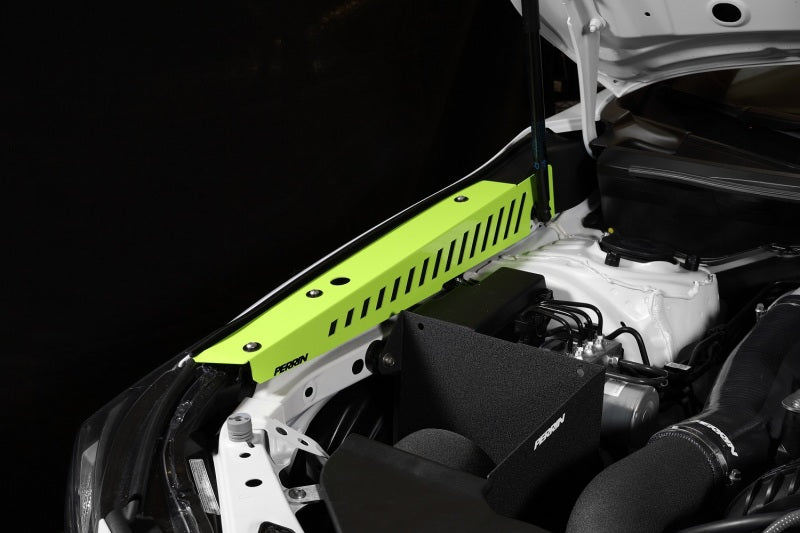 Perrin 22-23 Subaru WRX Fender Shroud Set - Neon Yellow - PSP-ENG-551NY