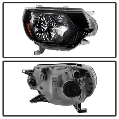 Clearance - Xtune Toyota Tacoma 2012-2015 OEM Style Headlights Black HD-JH-TTA12-AM-BK