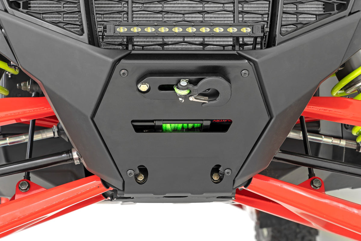 LED Light | Winch Mount | RS4500S | 10&quot; Black Slimline | Polaris RZR Pro R