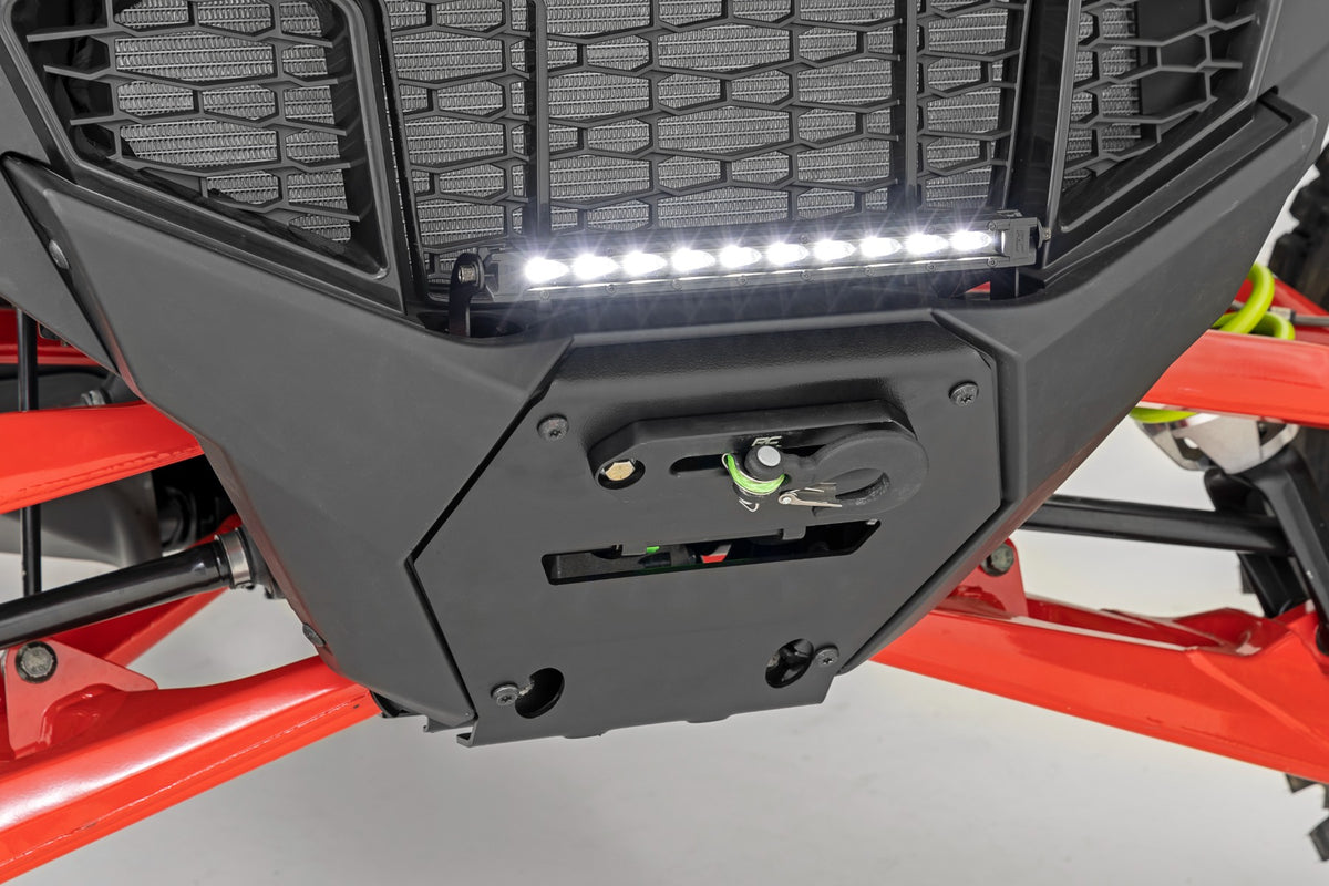 LED Light | Winch Mount | RS4500S | 10&quot; Black Slimline | Polaris RZR Pro R