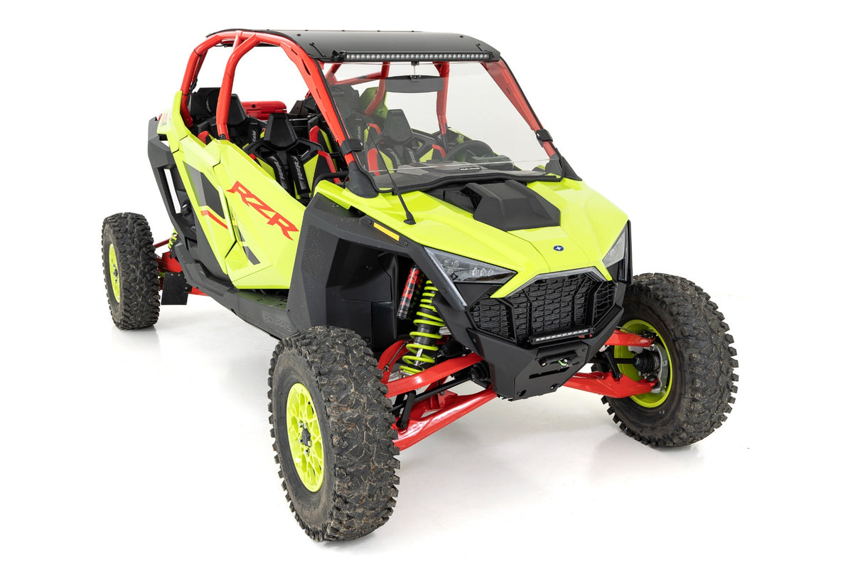 LED Light | Winch Mount | RS4500S | 10&quot; Black Slimline | Polaris RZR Pro R