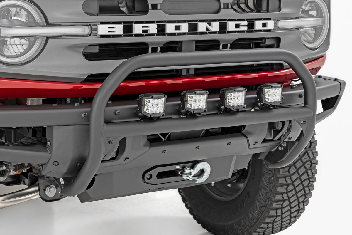 Nudge Bar | 4 Inch Round Led (x4) | OE Modular Steel | Ford Bronco 4WD (21-24)