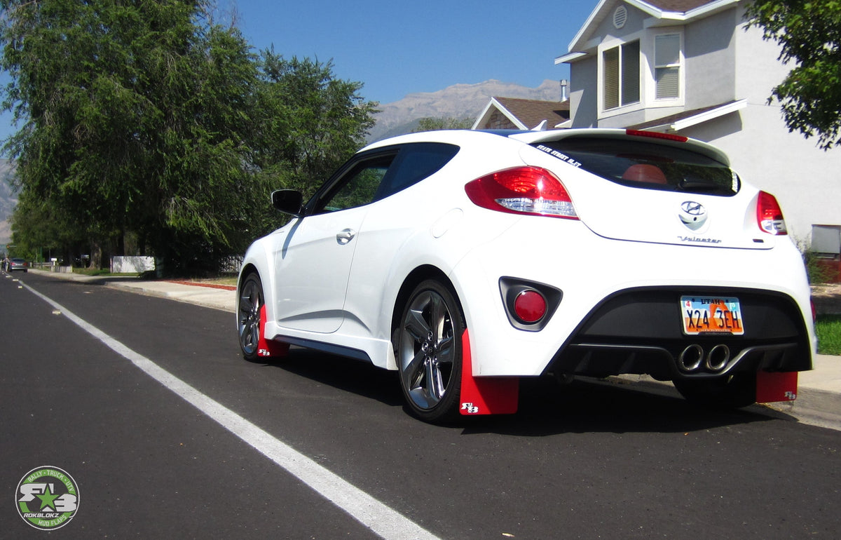 RokBlokz - Hyundai Veloster 2012-2018 Rally Mud Flaps