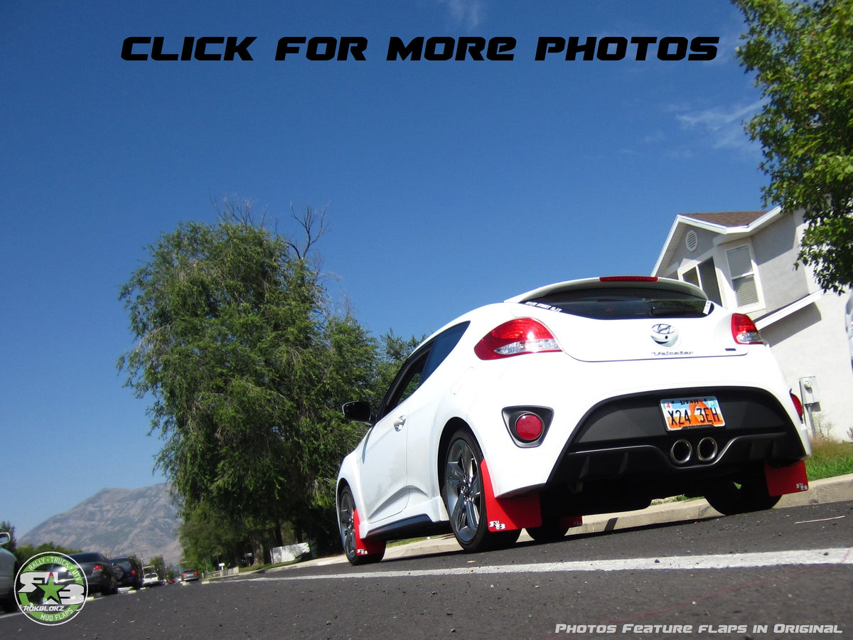 RokBlokz - Hyundai Veloster 2012-2018 Rally Mud Flaps