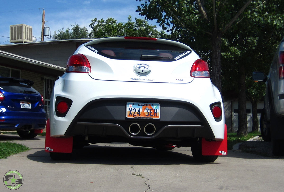 RokBlokz - Hyundai Veloster 2012-2018 Rally Mud Flaps