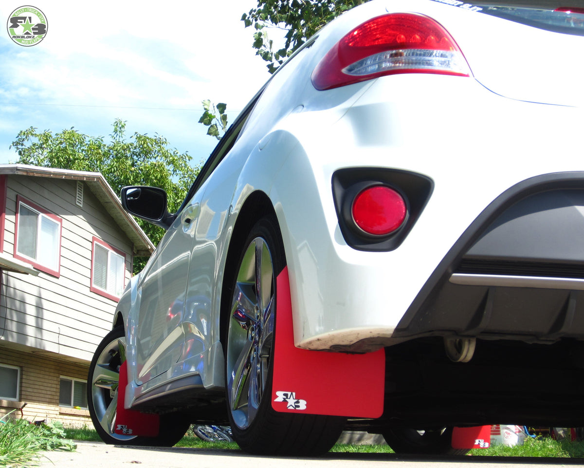 RokBlokz - Hyundai Veloster 2012-2018 Rally Mud Flaps