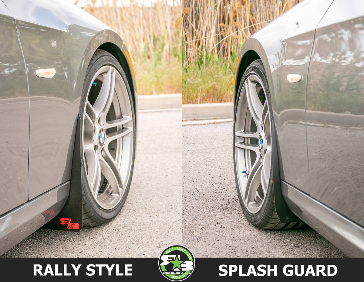 2013 BMW E93 328i  Rokblokz Rally Mud Flaps VS Splash Guards Front